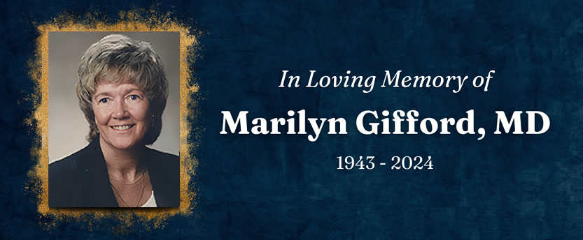 In Loving Memory of Dr. Marilyn Gifford, former National Registry Board Chair